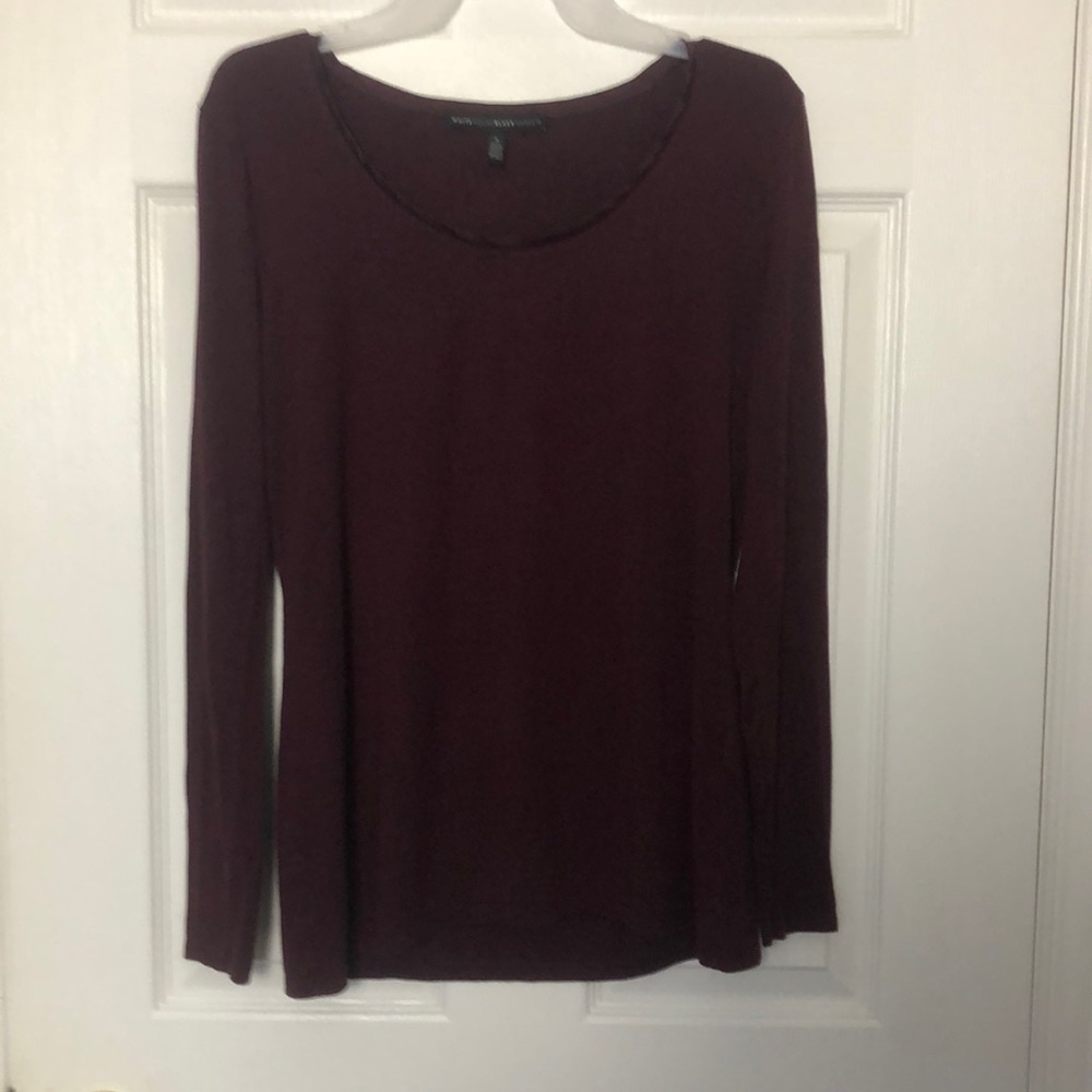 White House Black Market Burgundy top